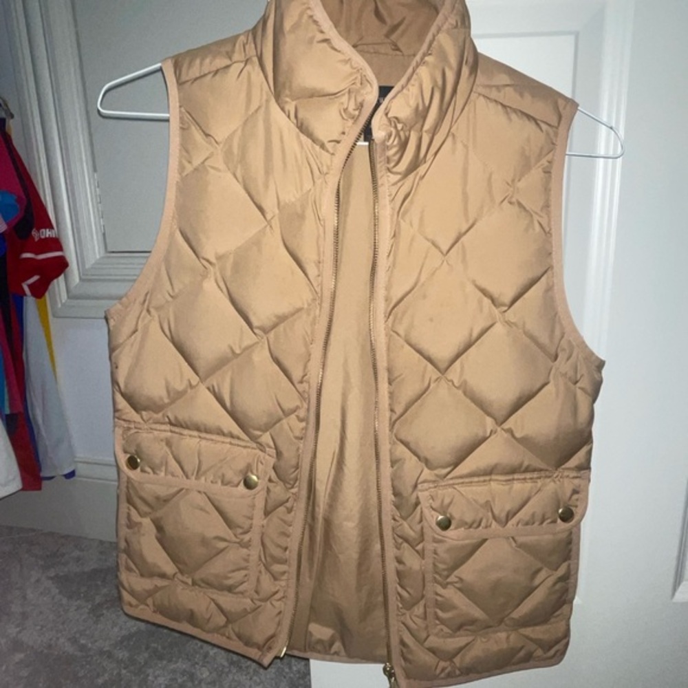 J-Crew tan vest